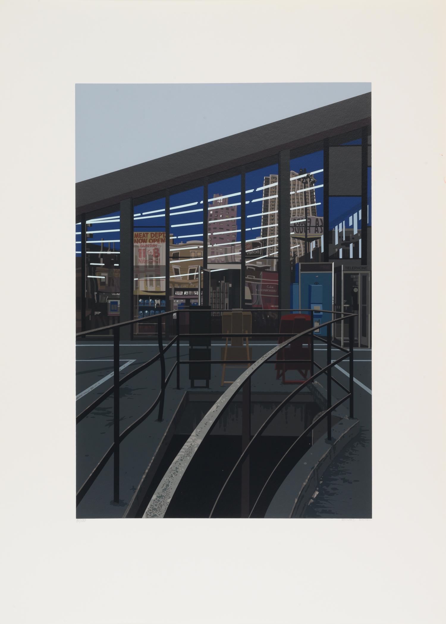 Urban Landscapes No. 2 (complete portfolio of 8 prints with original cloth portfolio)