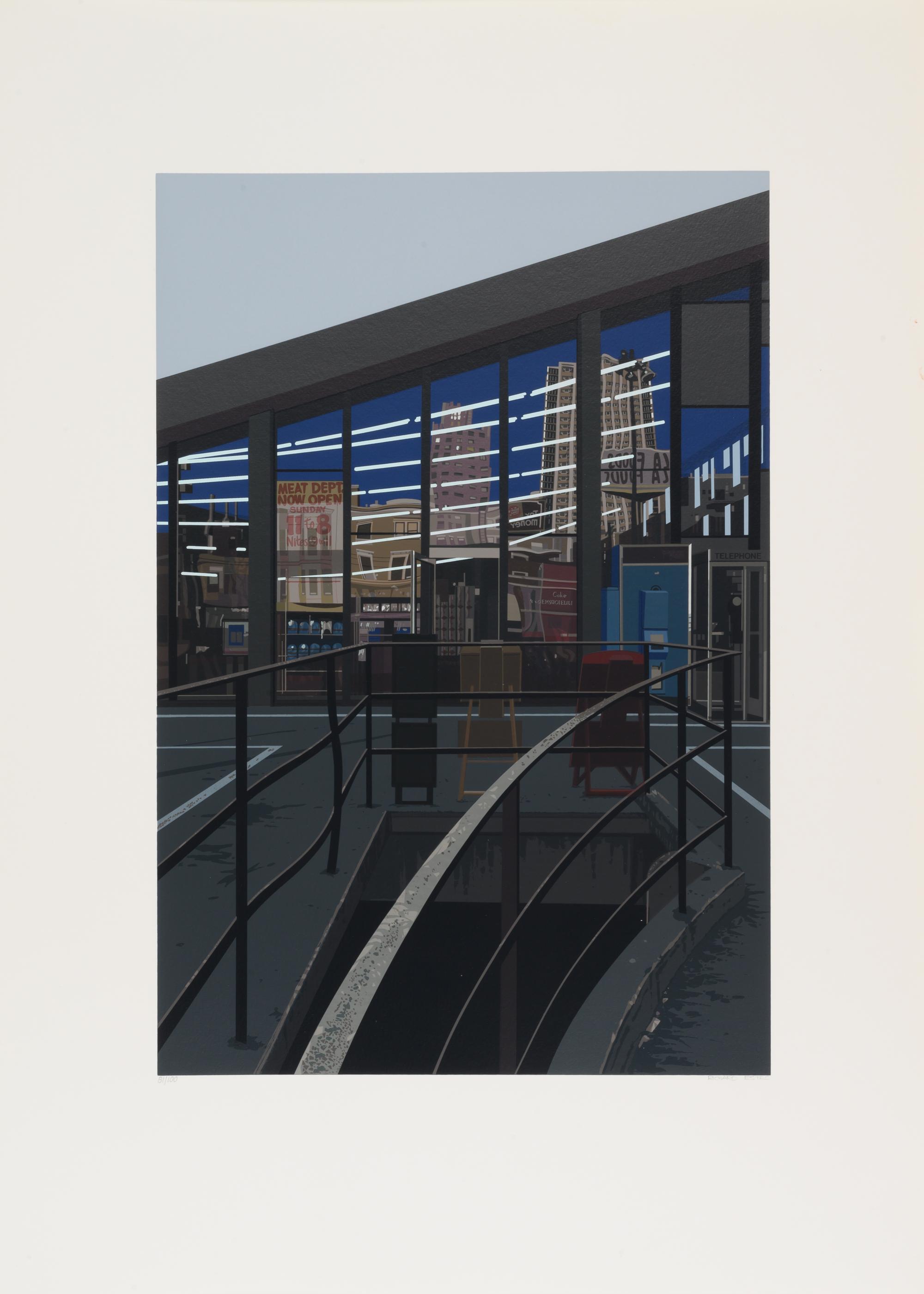 Urban Landscapes No. 2 (complete portfolio of 8 prints with original cloth portfolio)