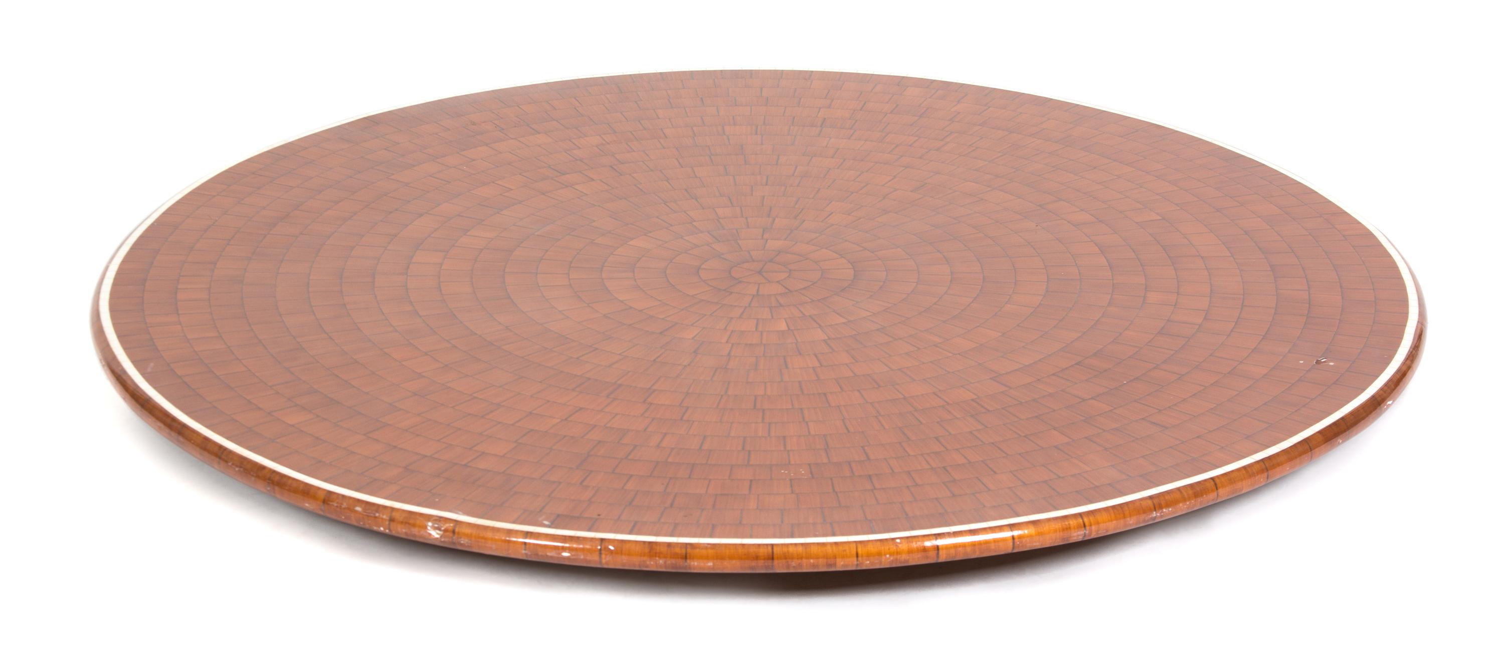 A Lacquered Wood Lazy Susan Diameter 35 1/2 inches. — 20TH CENTURY