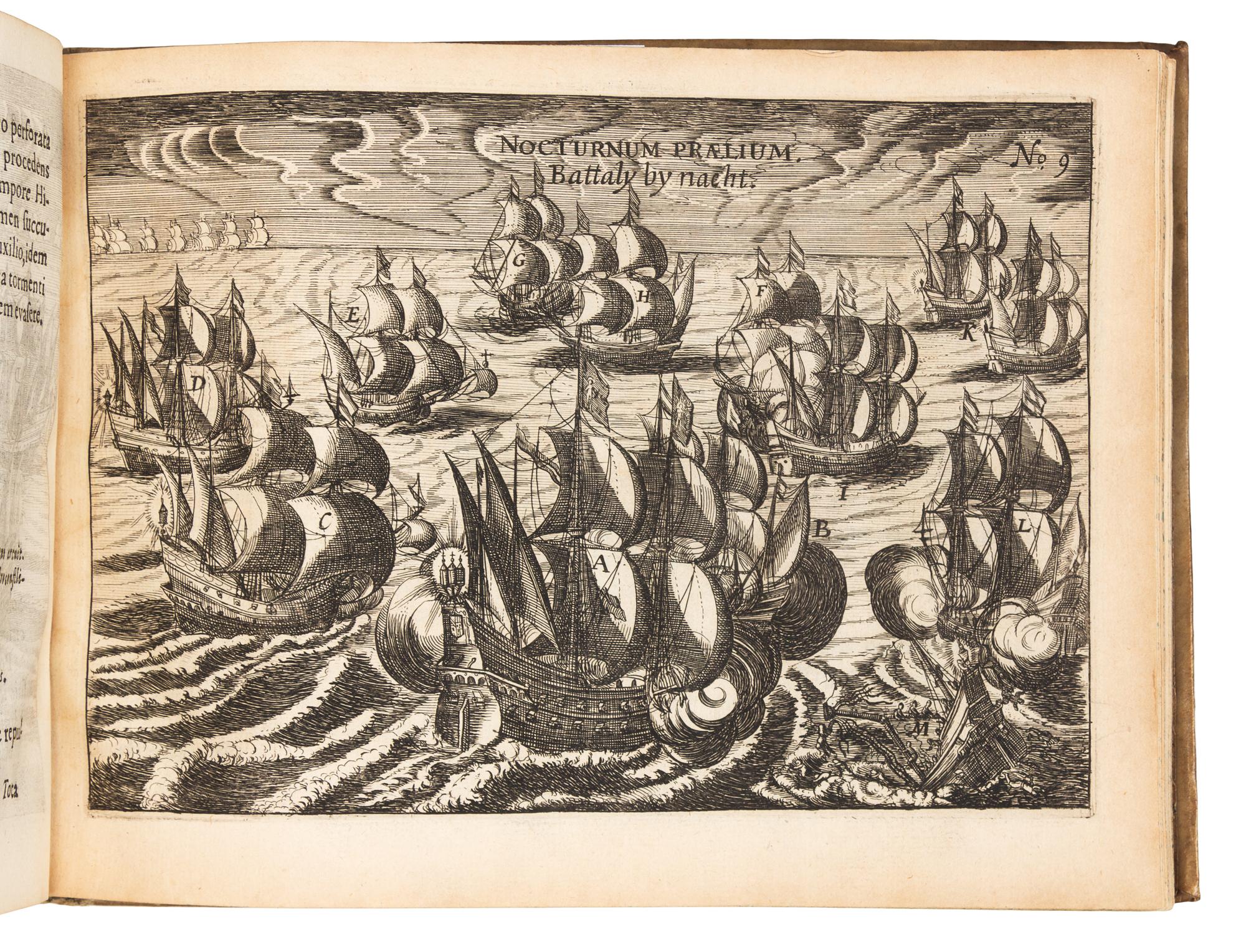 SPILBERGEN, Joris van (1568-1620). Speculum orientalis occidentalisque Indiae navigationum. Leiden, 1619. FIRST EDITION IN LATIN.