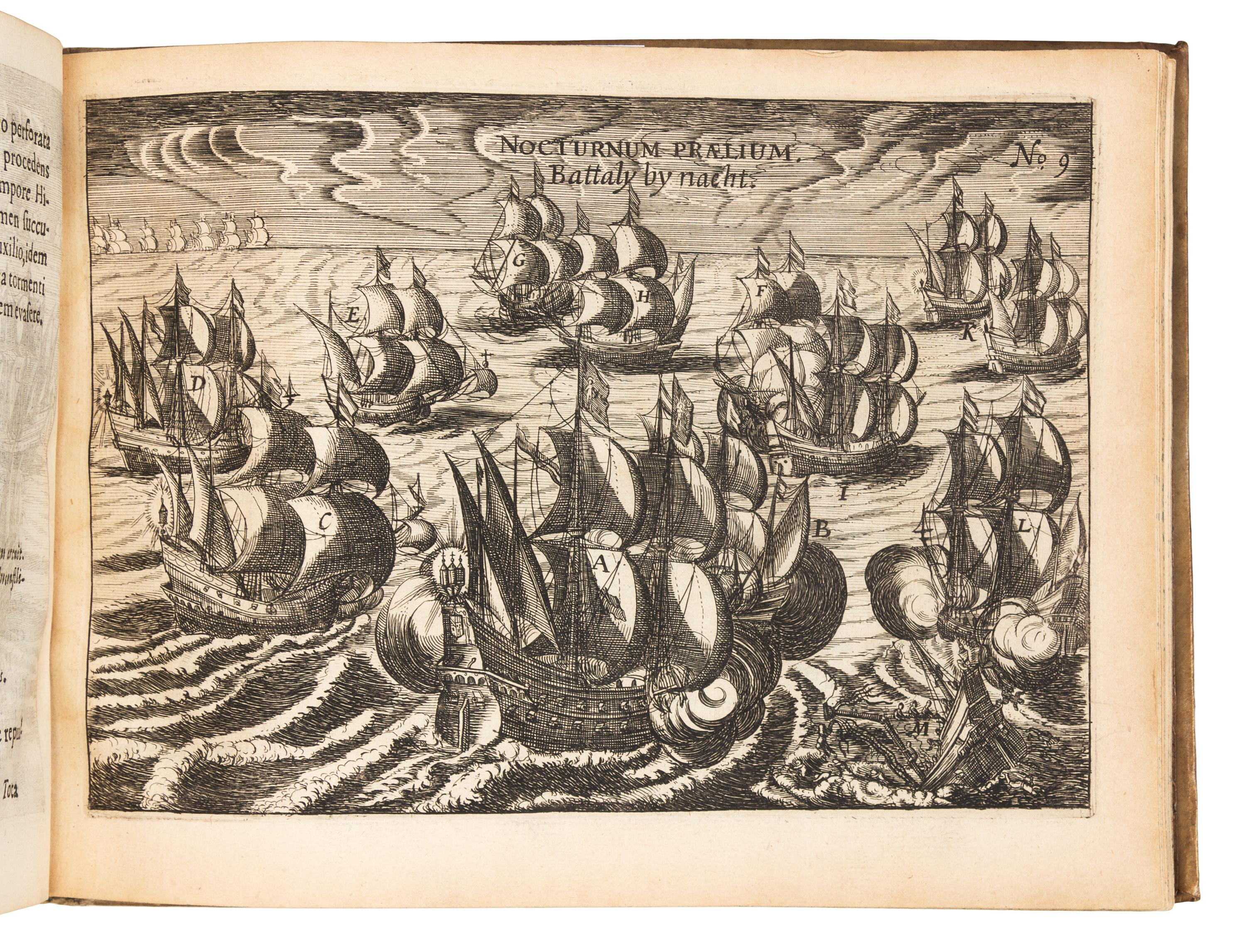 SPILBERGEN, Joris van (1568-1620). Speculum orientalis occidentalisque Indiae navigationum. Leiden, 1619. FIRST EDITION IN LATIN.