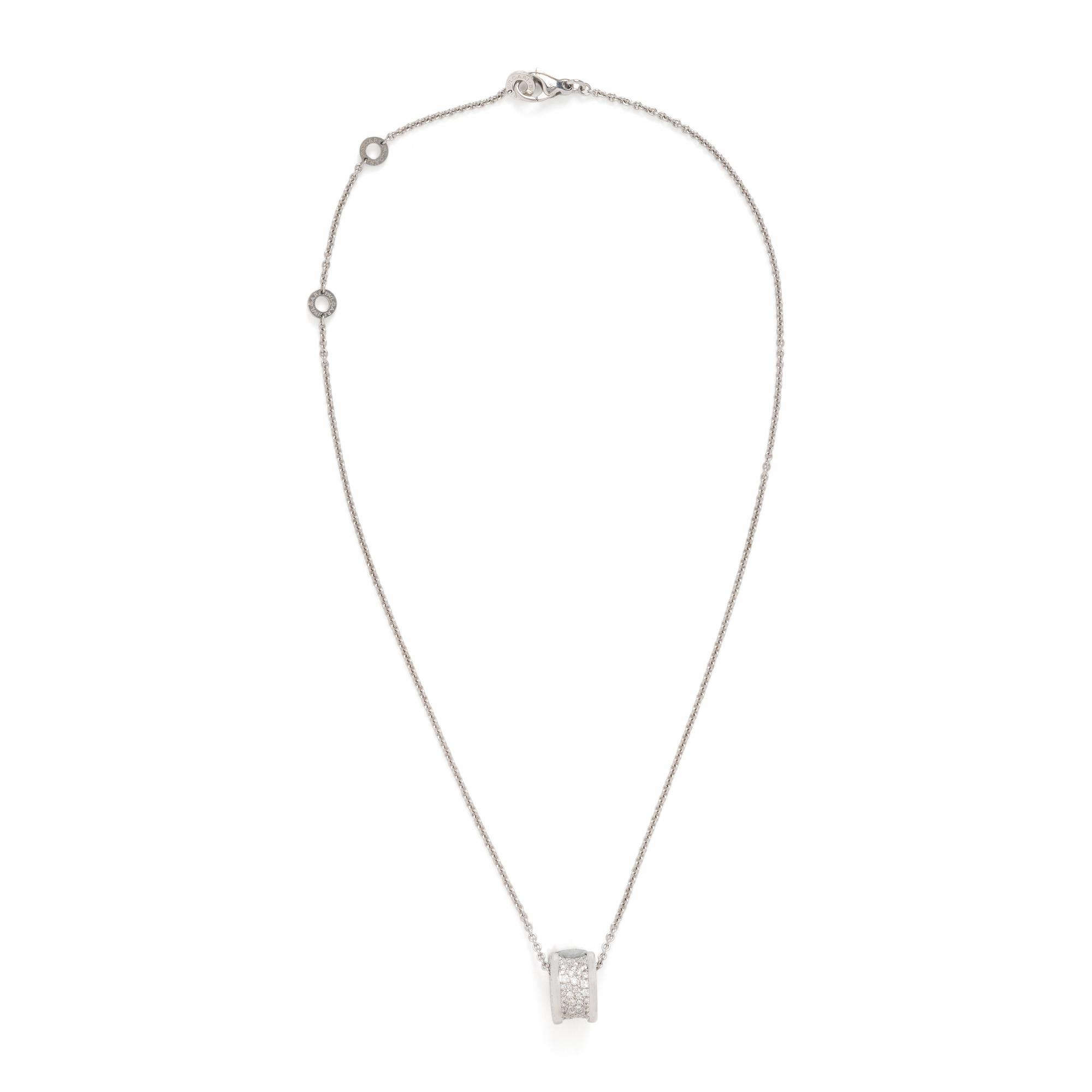 Bulgari, Diamond and White Gold 'B.zero1' Demi-Parure