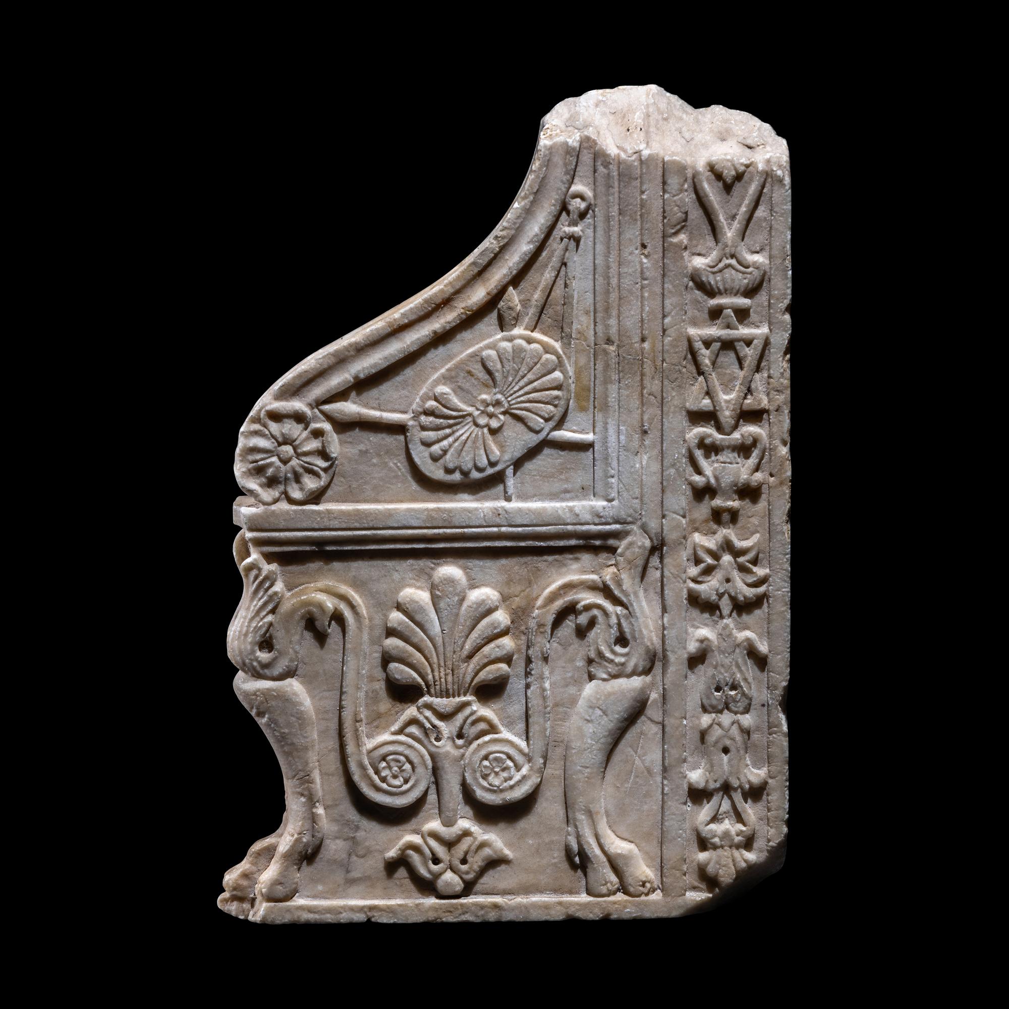 A Roman Marble Side Panel from a Throne