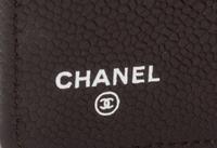 A Chanel Brown Caviar Quilted Leather Portfolio, 6.5" x 8.75" x .75".