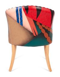 Painted Leather Side Chair