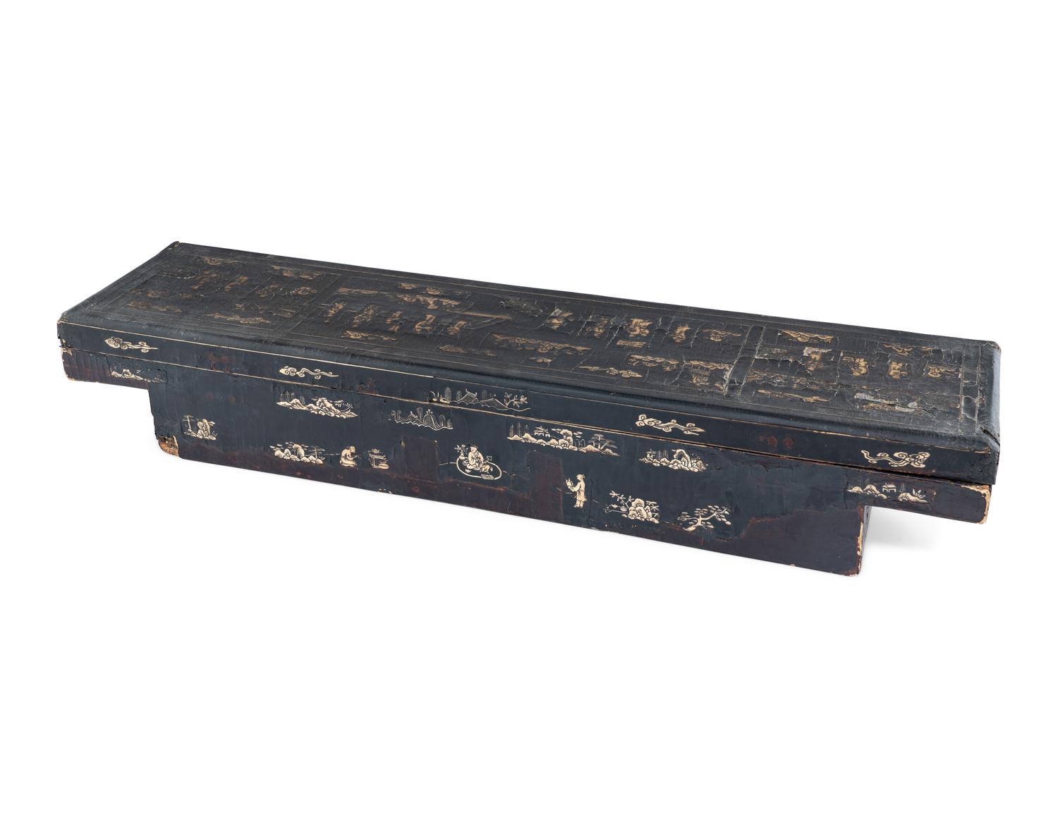 Two Chinese Lacquered Boxes