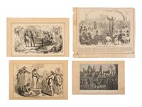 [CIVIL WAR]. A group of engravings presenting scenes and subjects mostly related to enslavement and the Civil War.