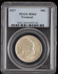 A United States 1927 Vermont Commemorative 50c Coin