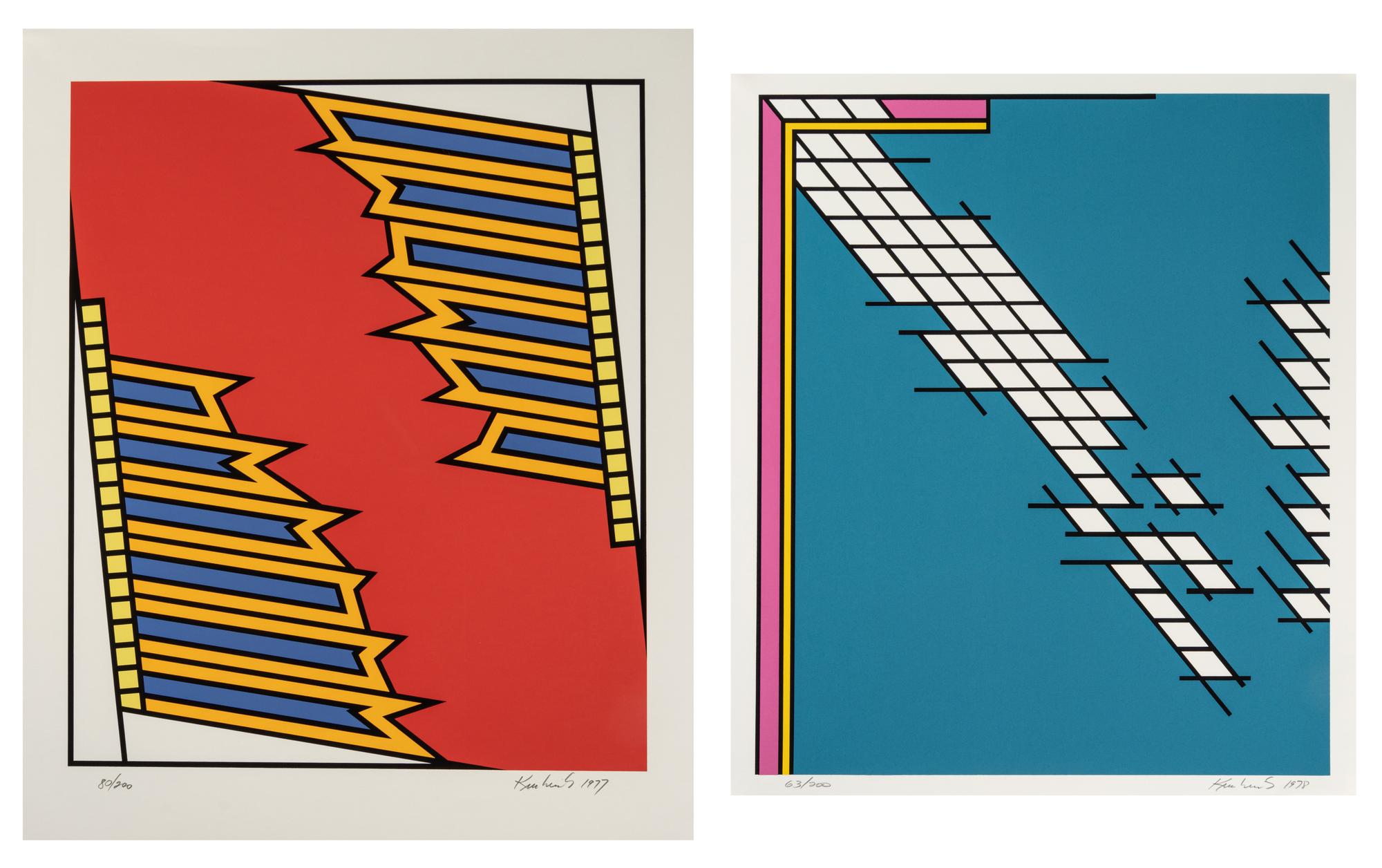 A Pair of Prints ( Silver Liner , 1979 and Tail Gate , 1978)
