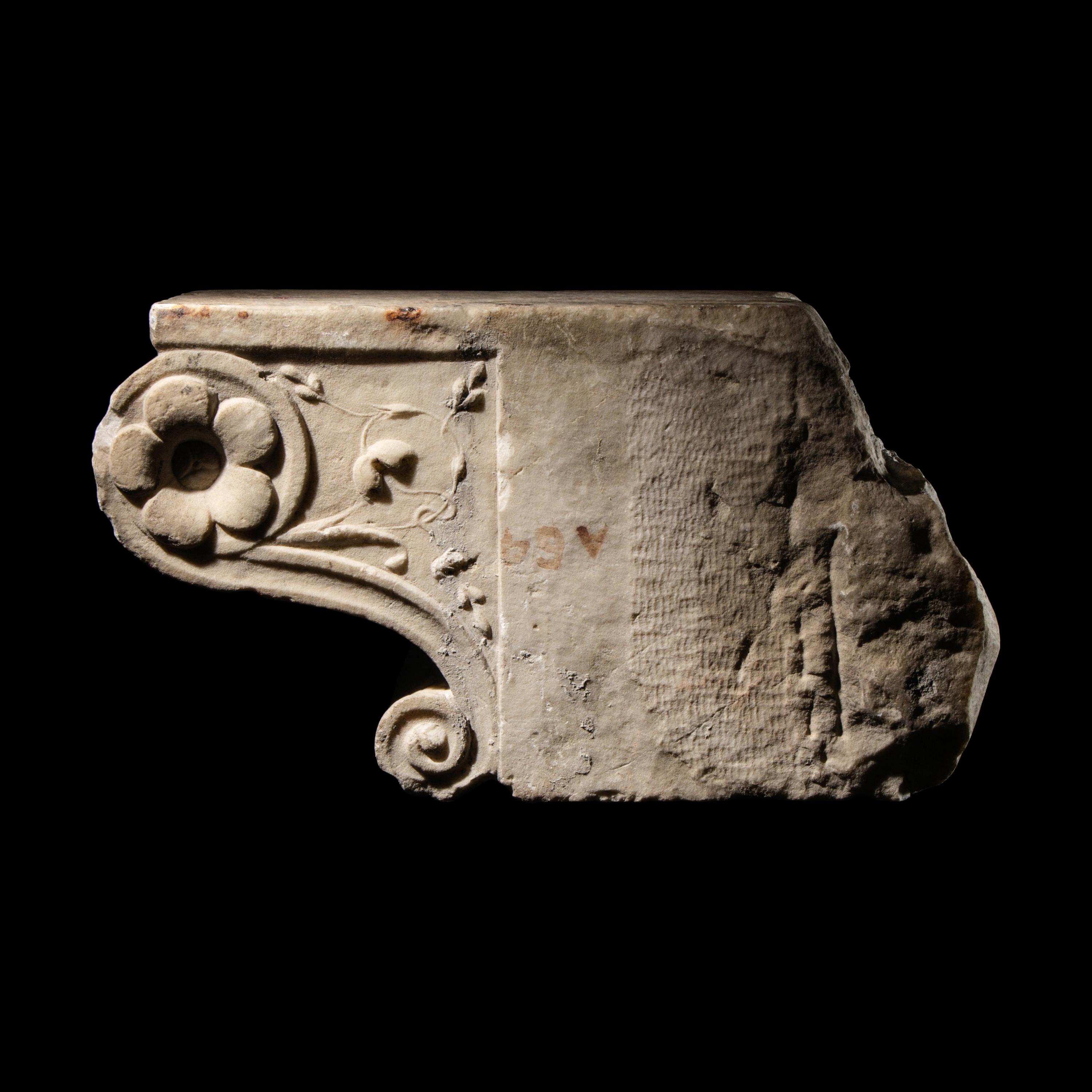 A Roman Marble Modillion