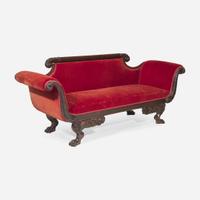 A Classical carved mahogany sofa circa 1820