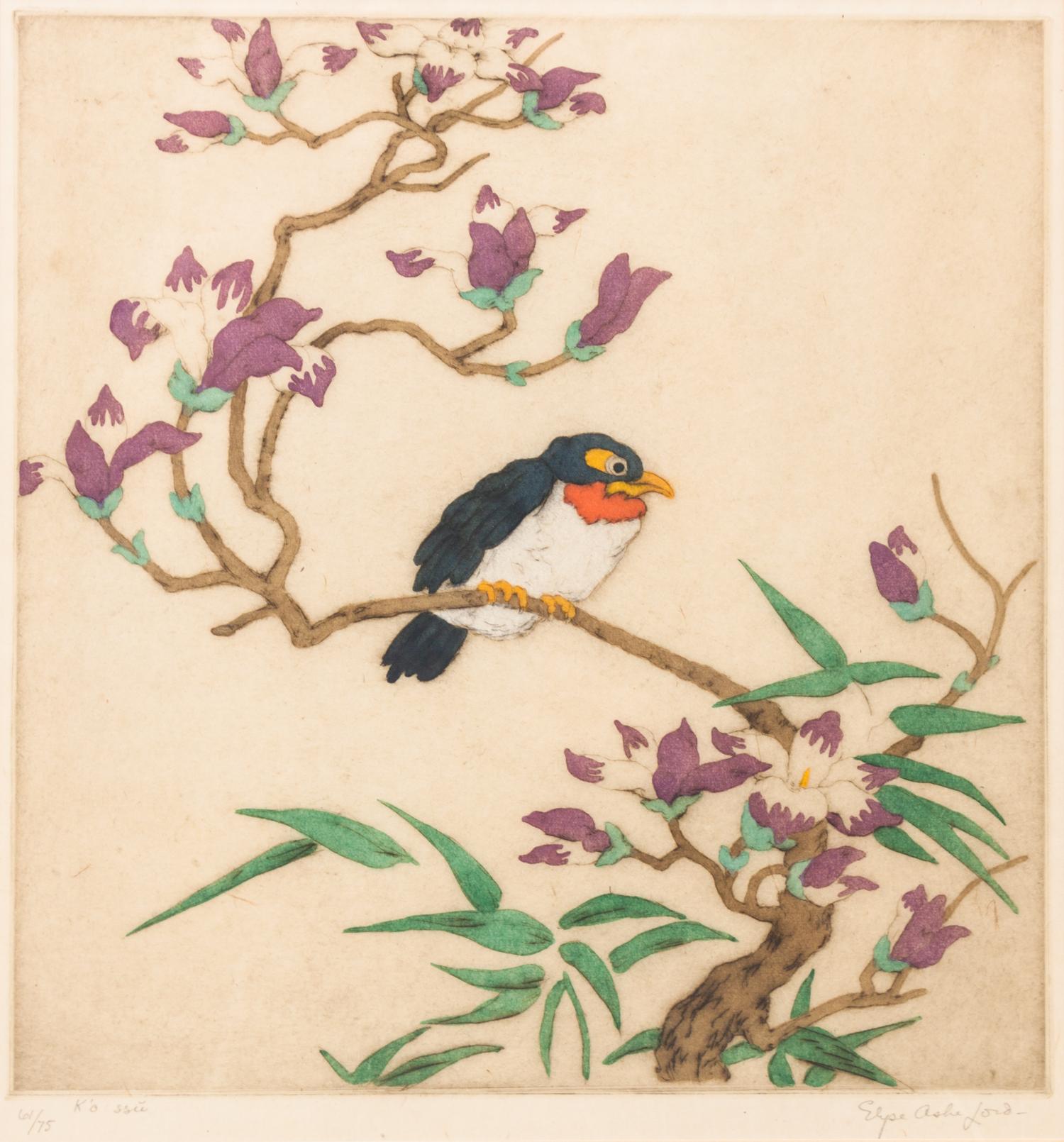 Elyse Ashe Lord, (British, 1900-1971), Two works: Chinese K'o ssu