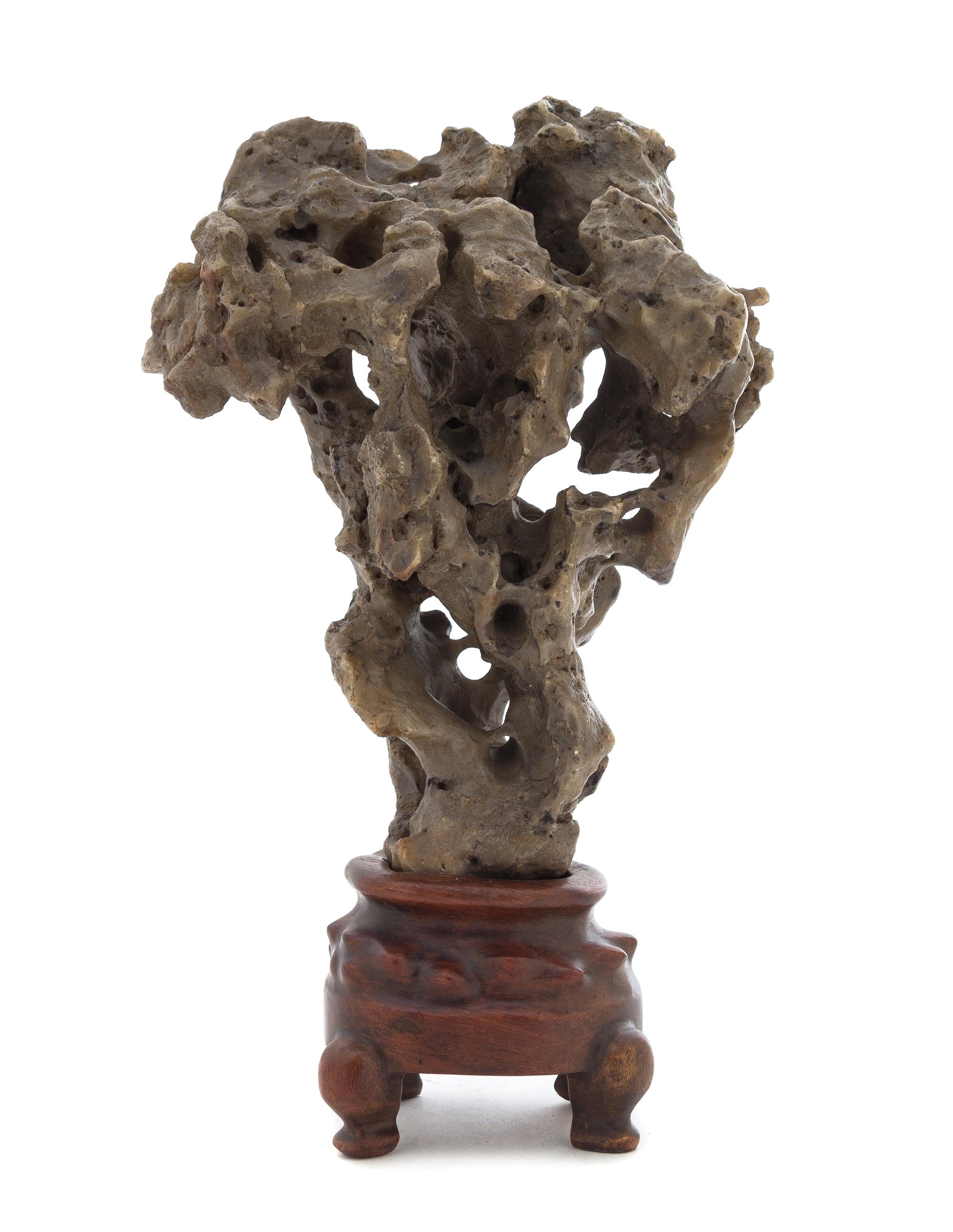 A Scholar's Rock Height 10 1/2 inches.