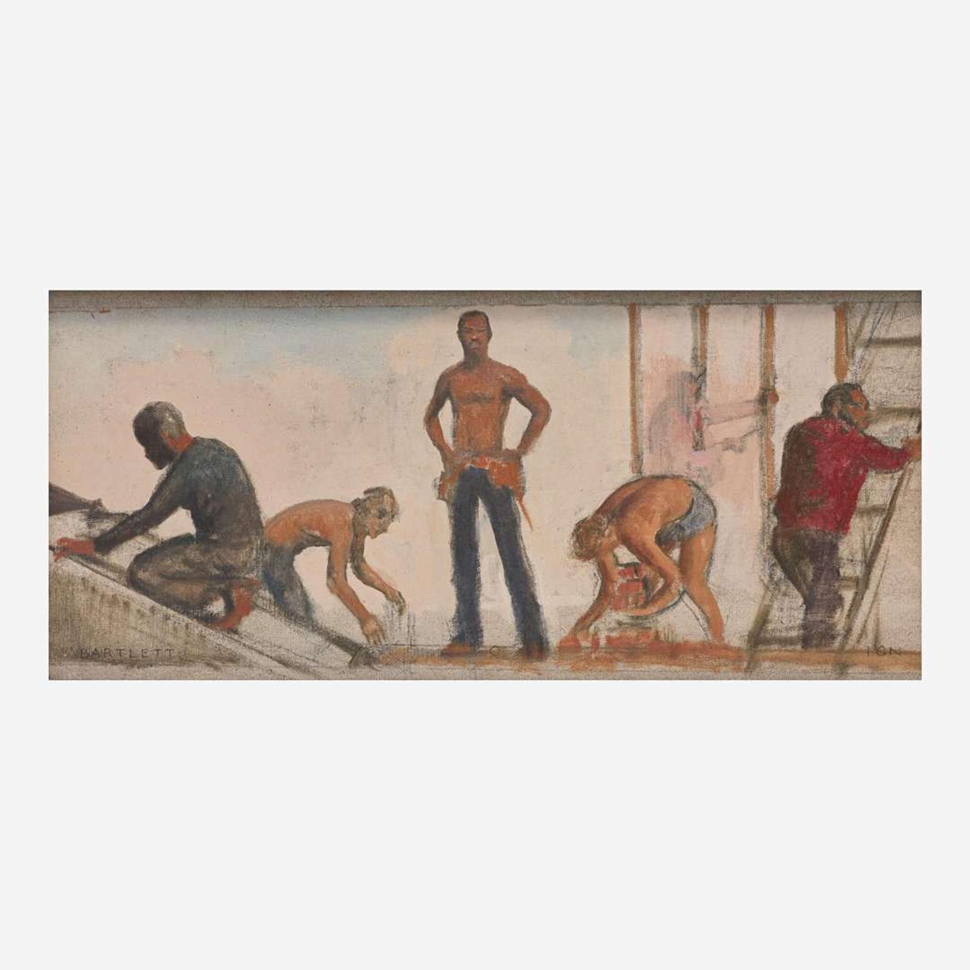 Bo Bartlett (American, b. 1955) Study for Phoenix House Board Room Mural, New York