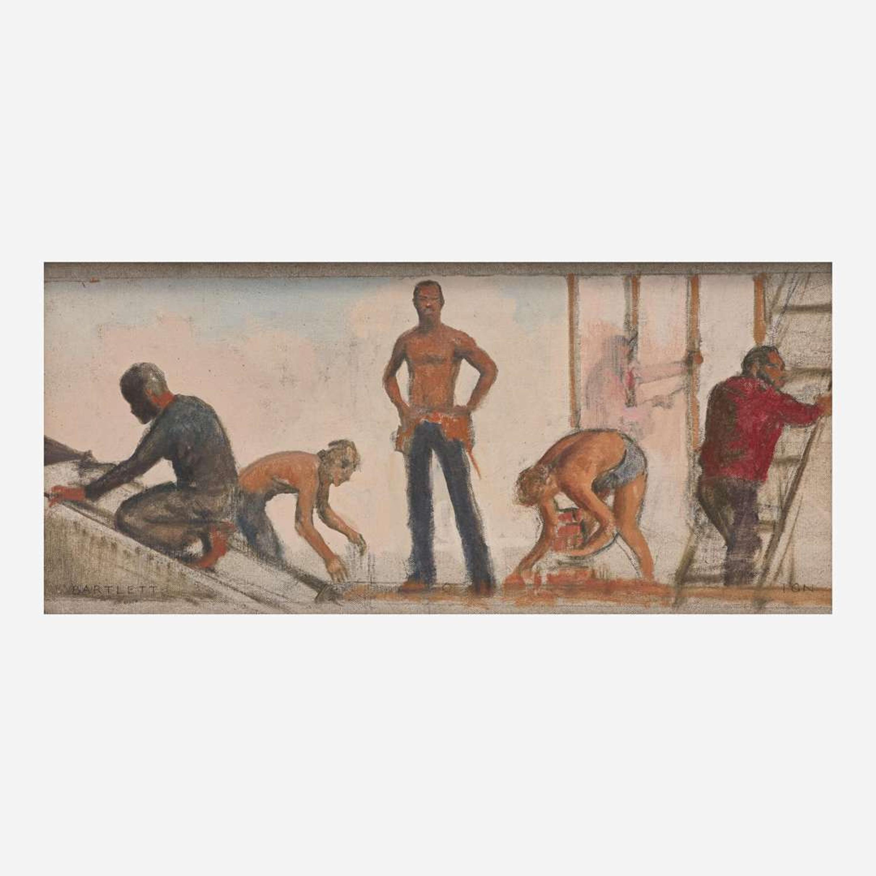 Bo Bartlett (American, b. 1955) Study for Phoenix House Board Room Mural, New York