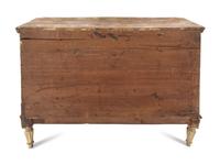 A Venetian Grey Painted and Parcel Gilt Commode