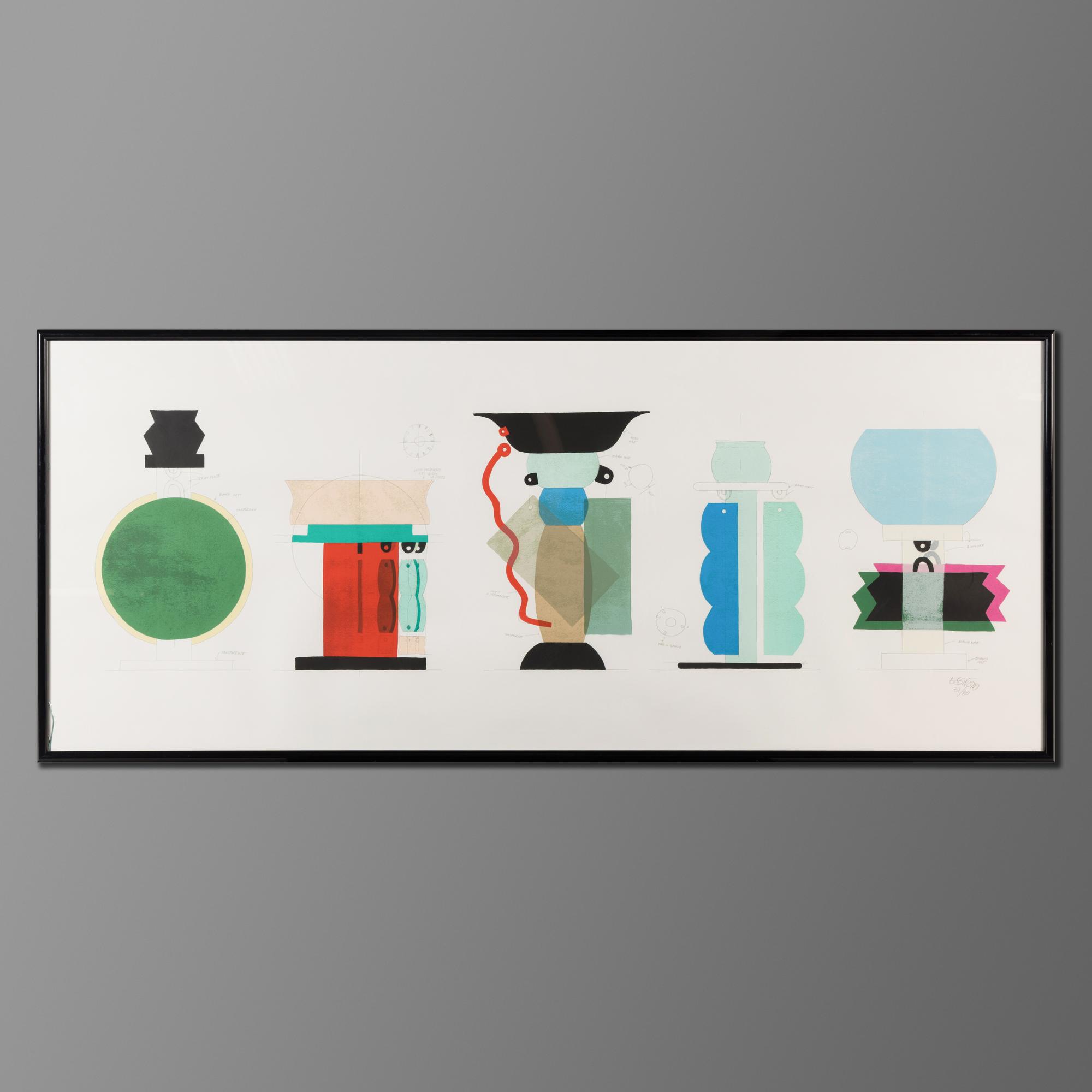 Untitled (vases) lithograph