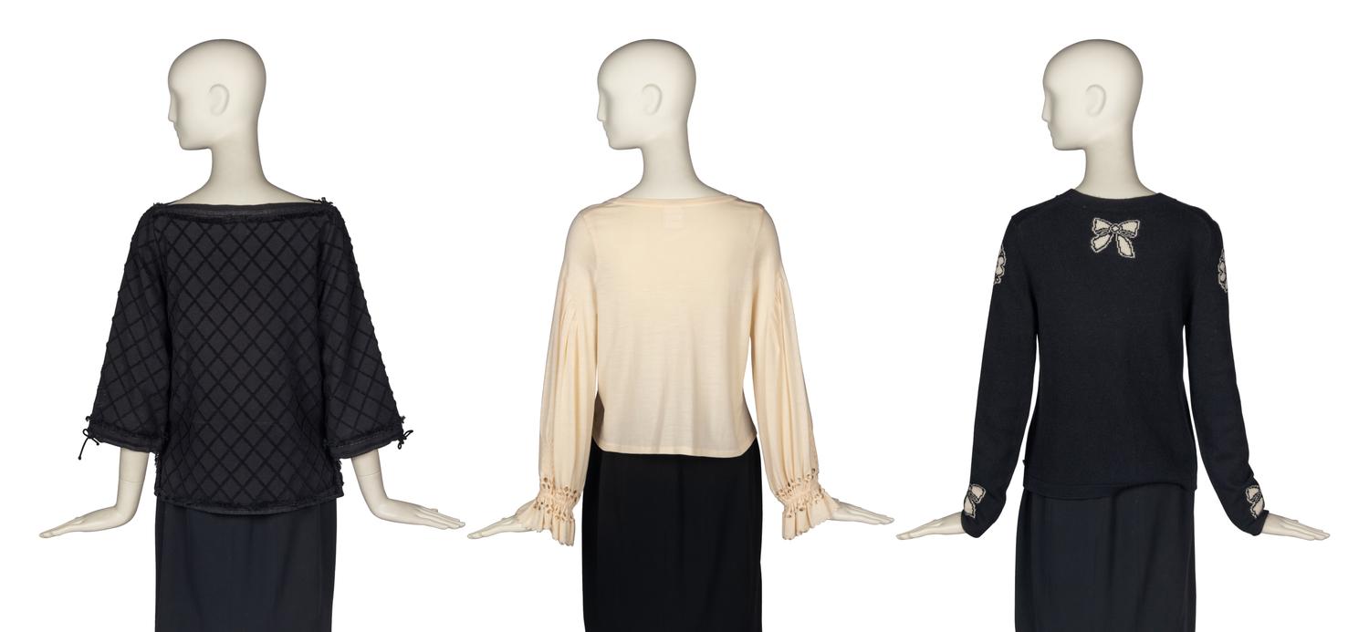Three Chanel Sweaters