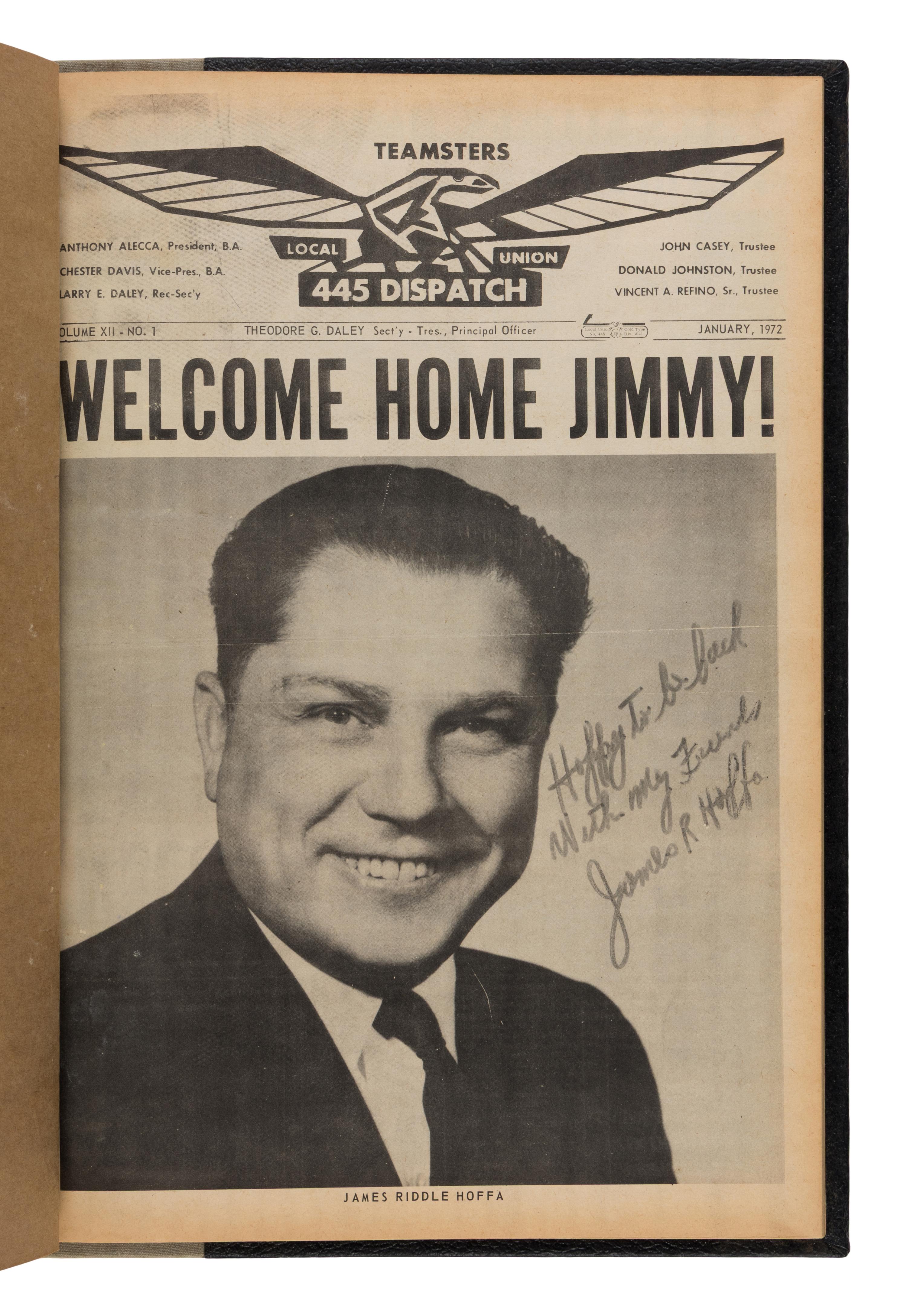 [Labor] Daley, Theodore G. (editor). Teamsters Local 445 Dispatch