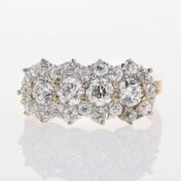 A 14K Gold Antique Diamond Ring