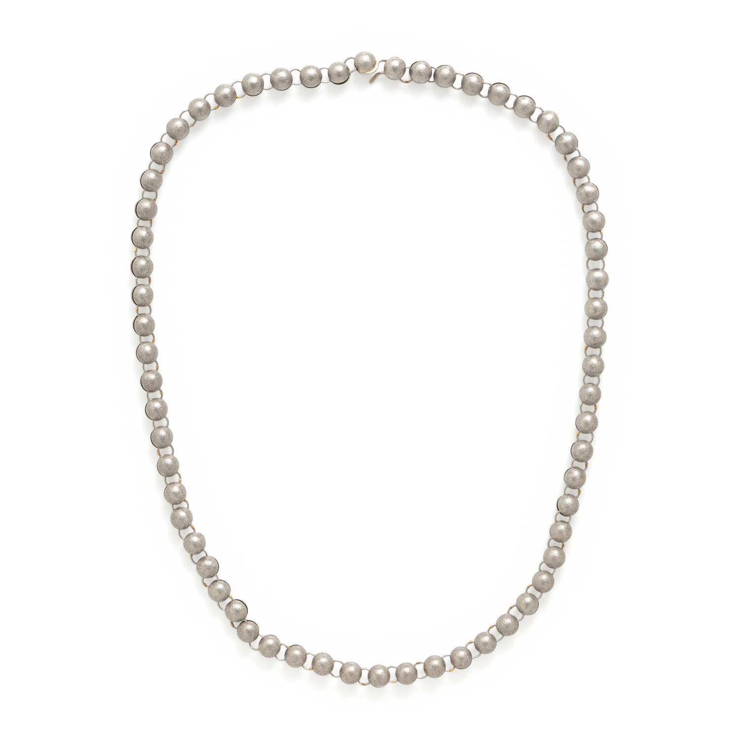 Platinum Bead Necklace
