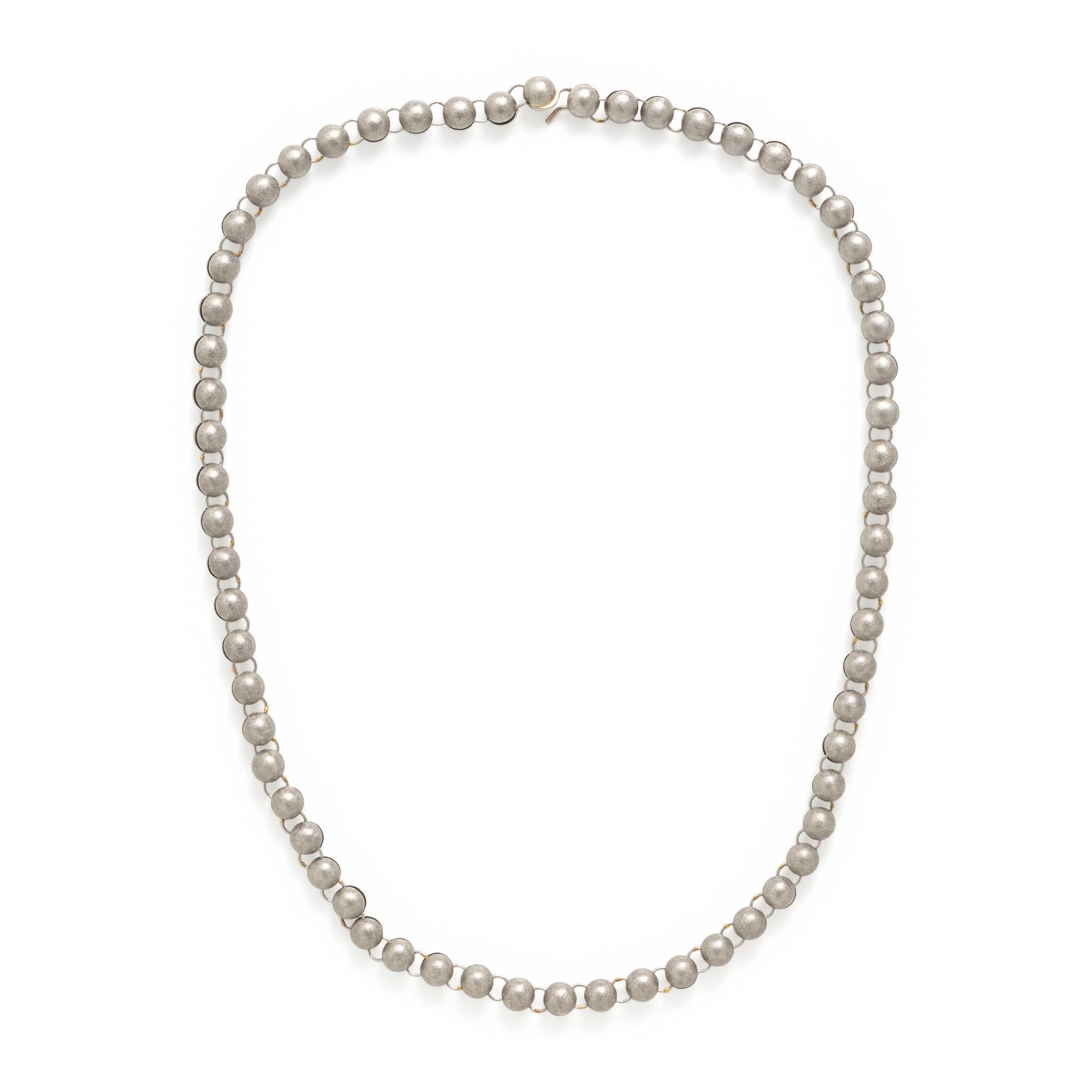 Platinum Bead Necklace