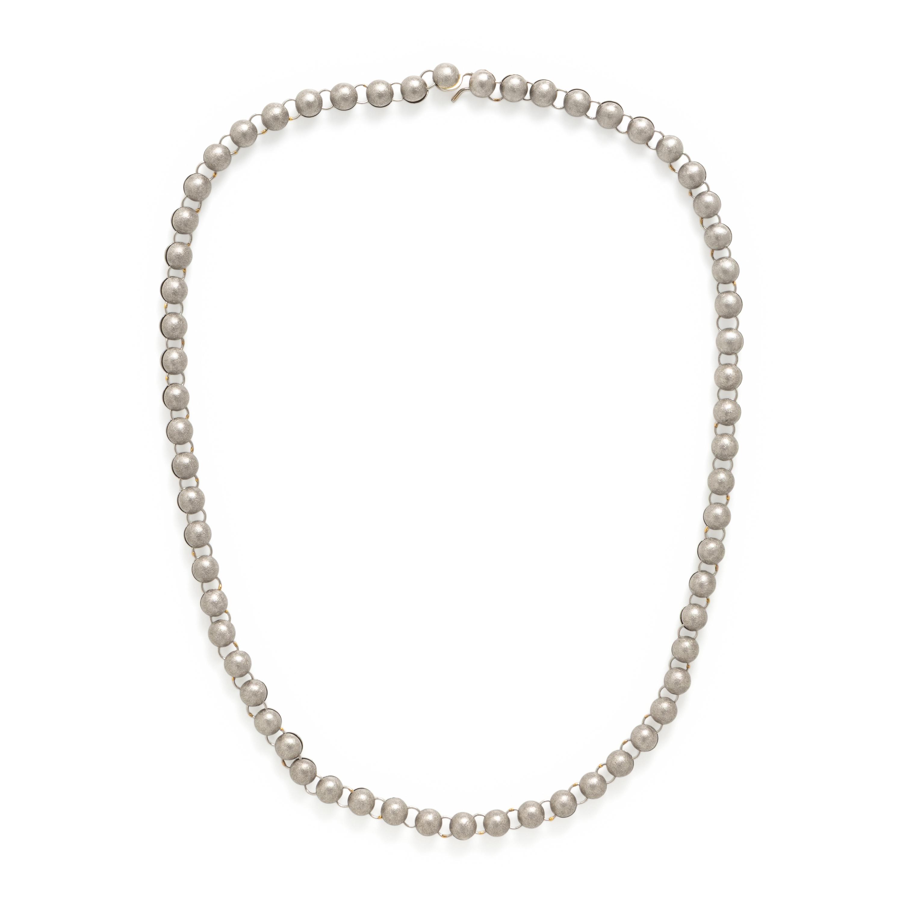 Platinum Bead Necklace