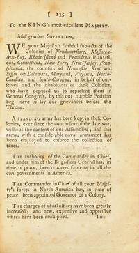 [American Revolution] Journal of the Proceedings of the Congress, Held at Philadelphia, September 5, 1774