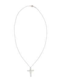 TIFFANY & CO., DIAMOND CROSS PENDANT NECKLACE