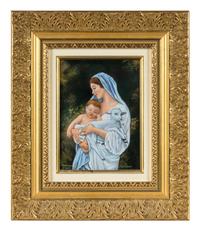 A Limoges Enamel Plaque After Bouguereau