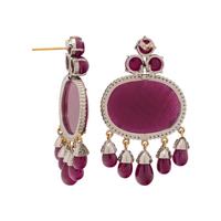 RUBY AND DIAMOND EARRINGS