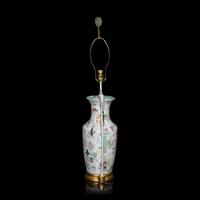 A Pair of Chinese Famille Rose Porcelain 'Hundred Antiques' Vases, 19th Century 清晚期 粉彩貼塑博古圖賞瓶一對