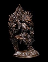 A Sino-Tibetan Bronze Figure of a Bodhisattva