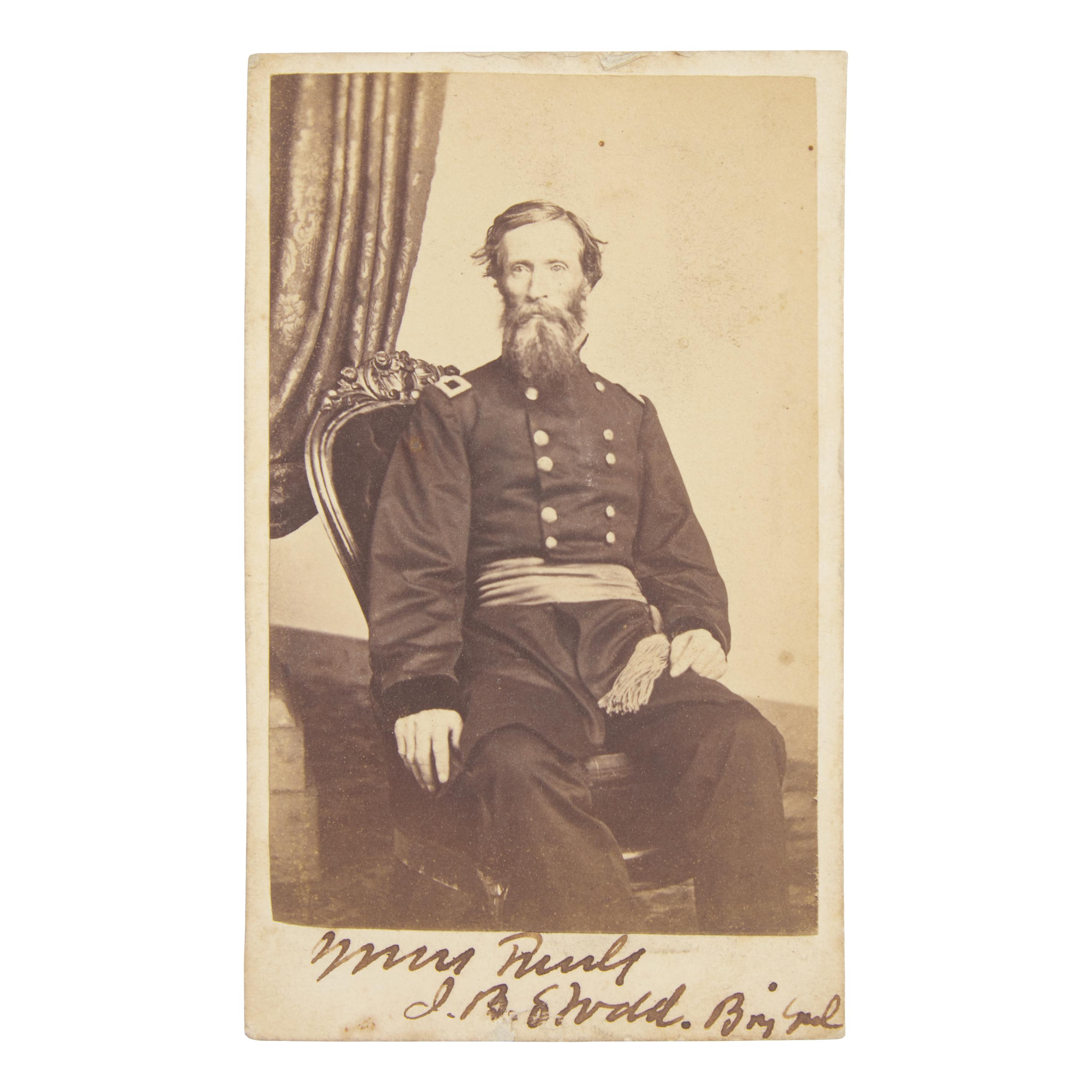 [Native-Americana] Signed CDV of Brig. General J.B.S. Todd, Dakota Territory delegate and Indian trader