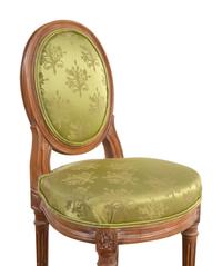A Pair of Louis XVI Style Slipper Chairs