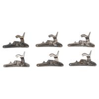 Six US Model 1861 Contract Rifle Musket Locks, Including Robinson, Norwich & Windsor Locks