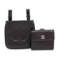 Chanel, Leather Wallet & Mini Belt Bag