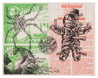 David Wojnarowicz, (American, 1954-1992), Untitled (Voodoo Doll and Spider), 1990 (together with the Tongues of Flame exhibition catalo