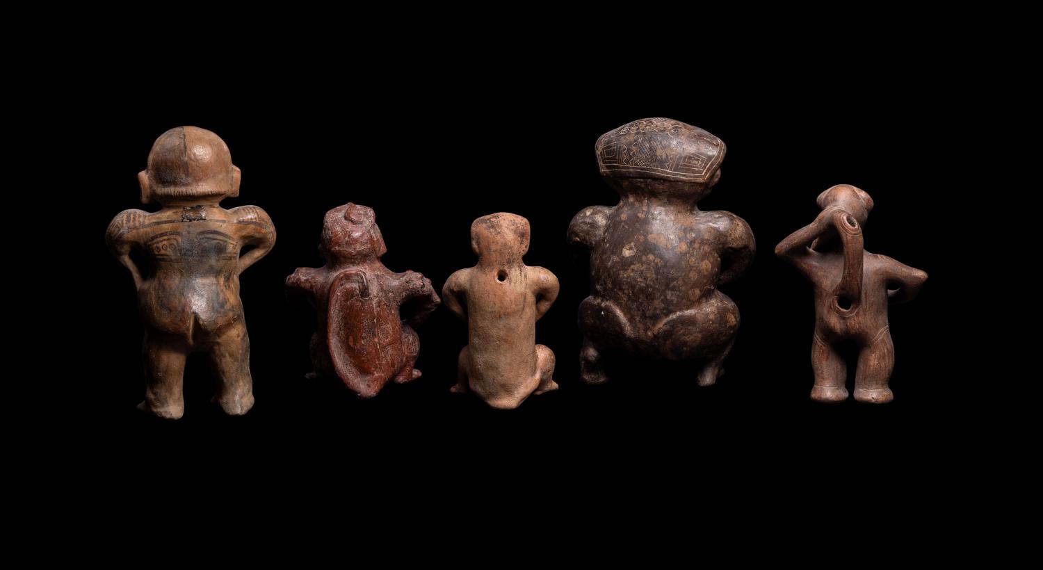 Five Guanacaste Terracotta Figures