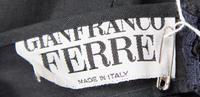 A Gianfranco Ferre Black Linen Dress,