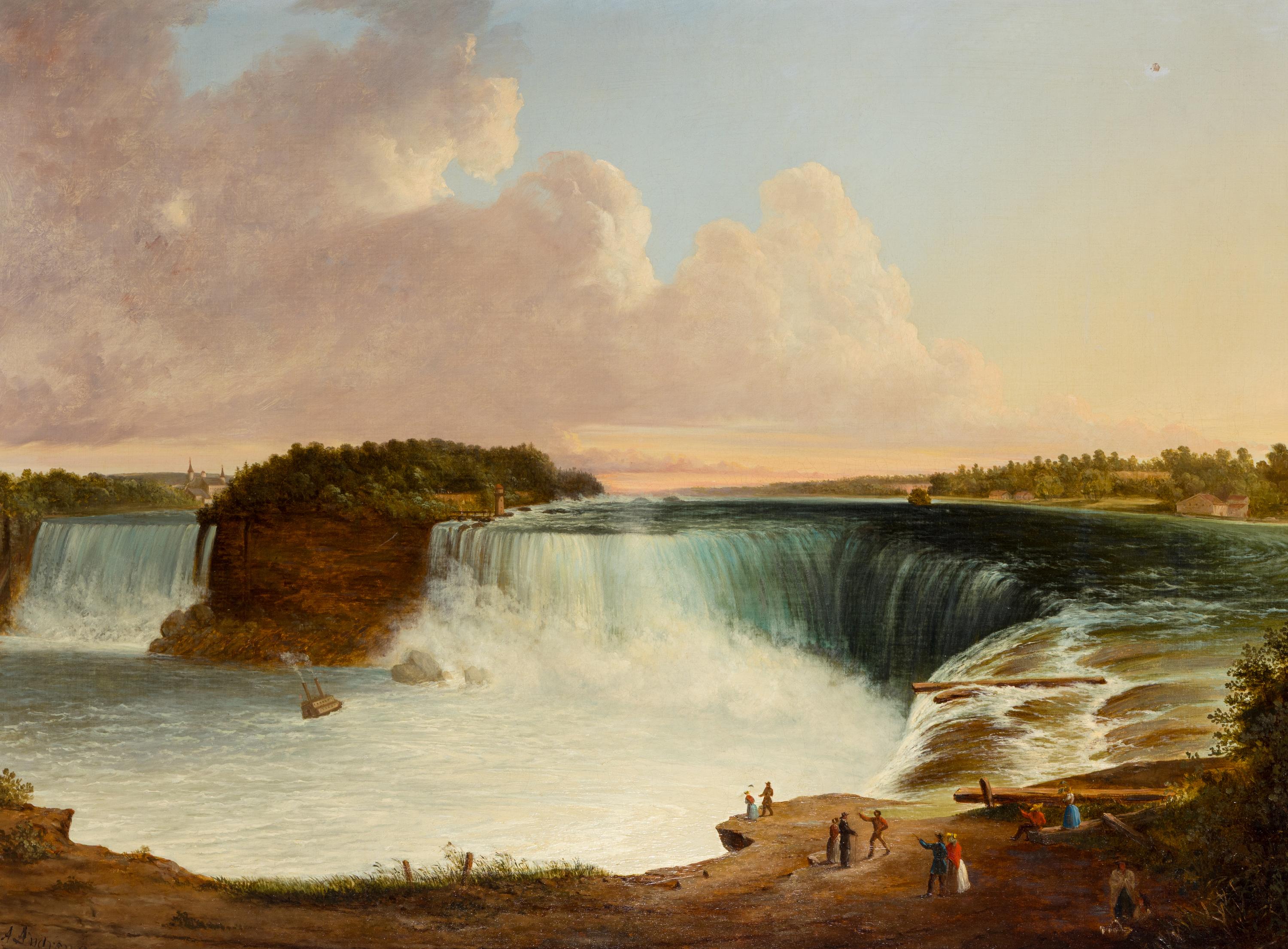 Ambrose Andrews (1805-1877), View of Niagara Falls
