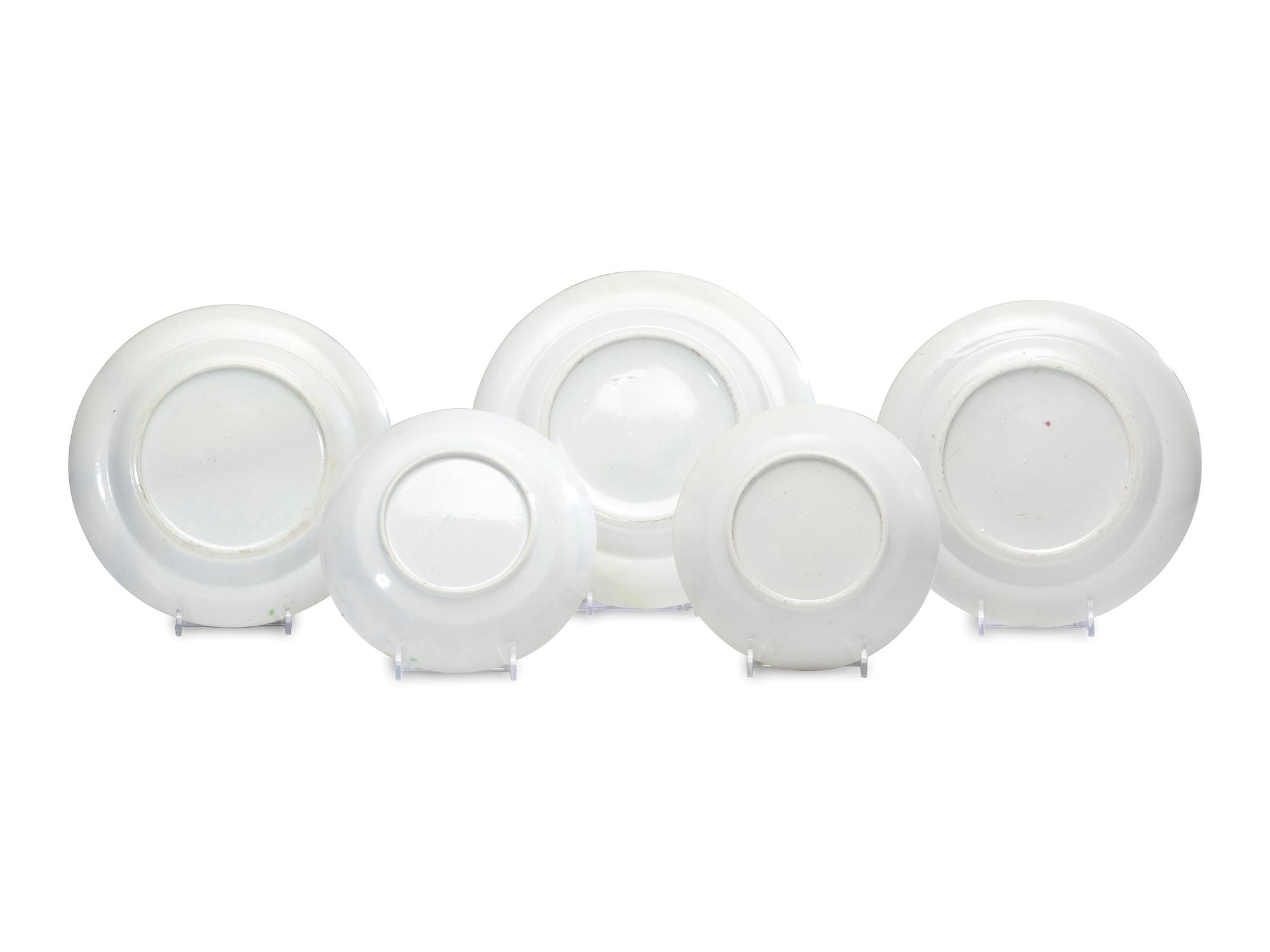Nine Chinese Export Porcelain Famille Rose and Rose Medallion Articles