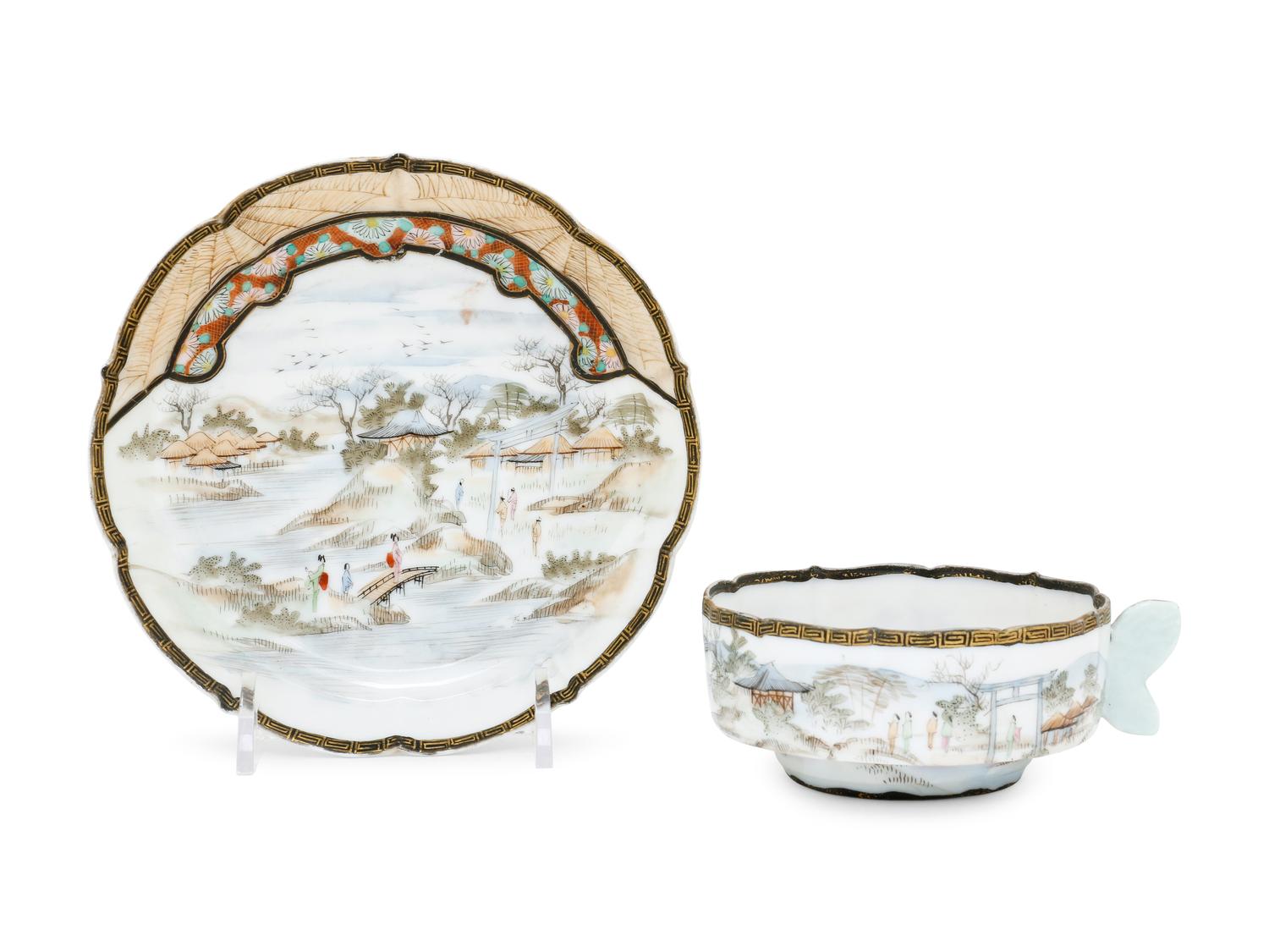 A Porcelain Cup and Saucer