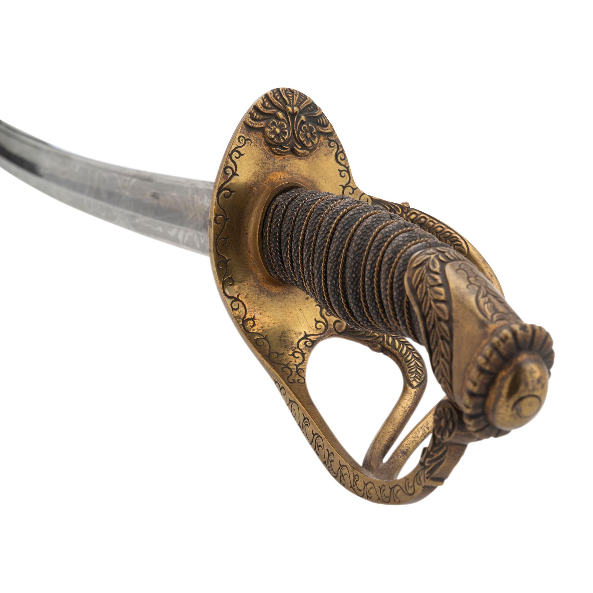 Published Tomes, Son & Melvain Field Grade Cavalry Officers' Sword Presented to Lt. Col. S.M. Fuller - 4th Maine Infantry