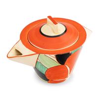 A Group of Nine Clarice Cliff Gardenia Ceramic Table Articles