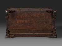 A Chippendale Figured Mahogany Bonnet Top Desk-and-Bookcase