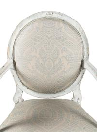 A Pair of Louis Philippe White Painted Fauteuils