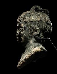 A Roman Bronze Weight in the Form of a Boy