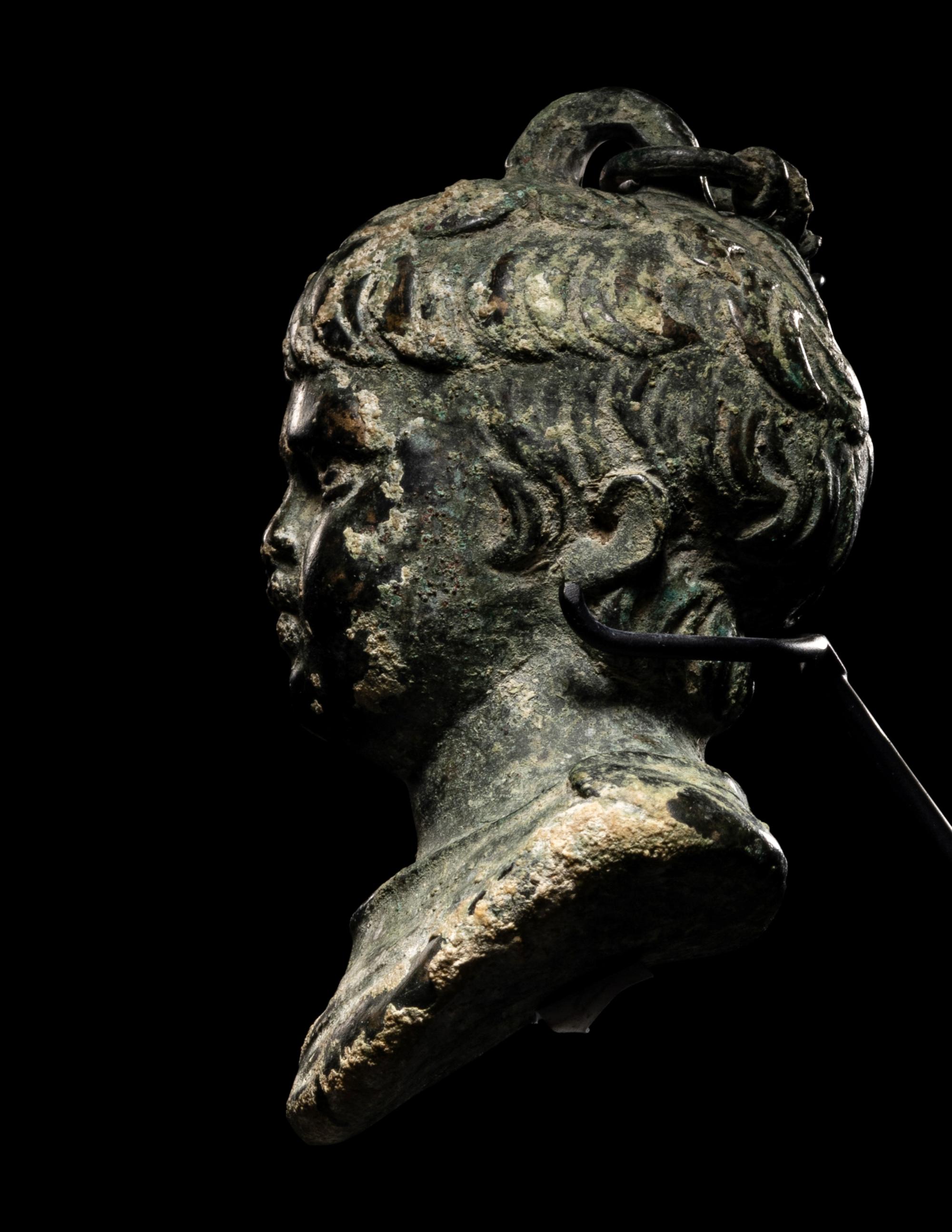 A Roman Bronze Weight in the Form of a Boy