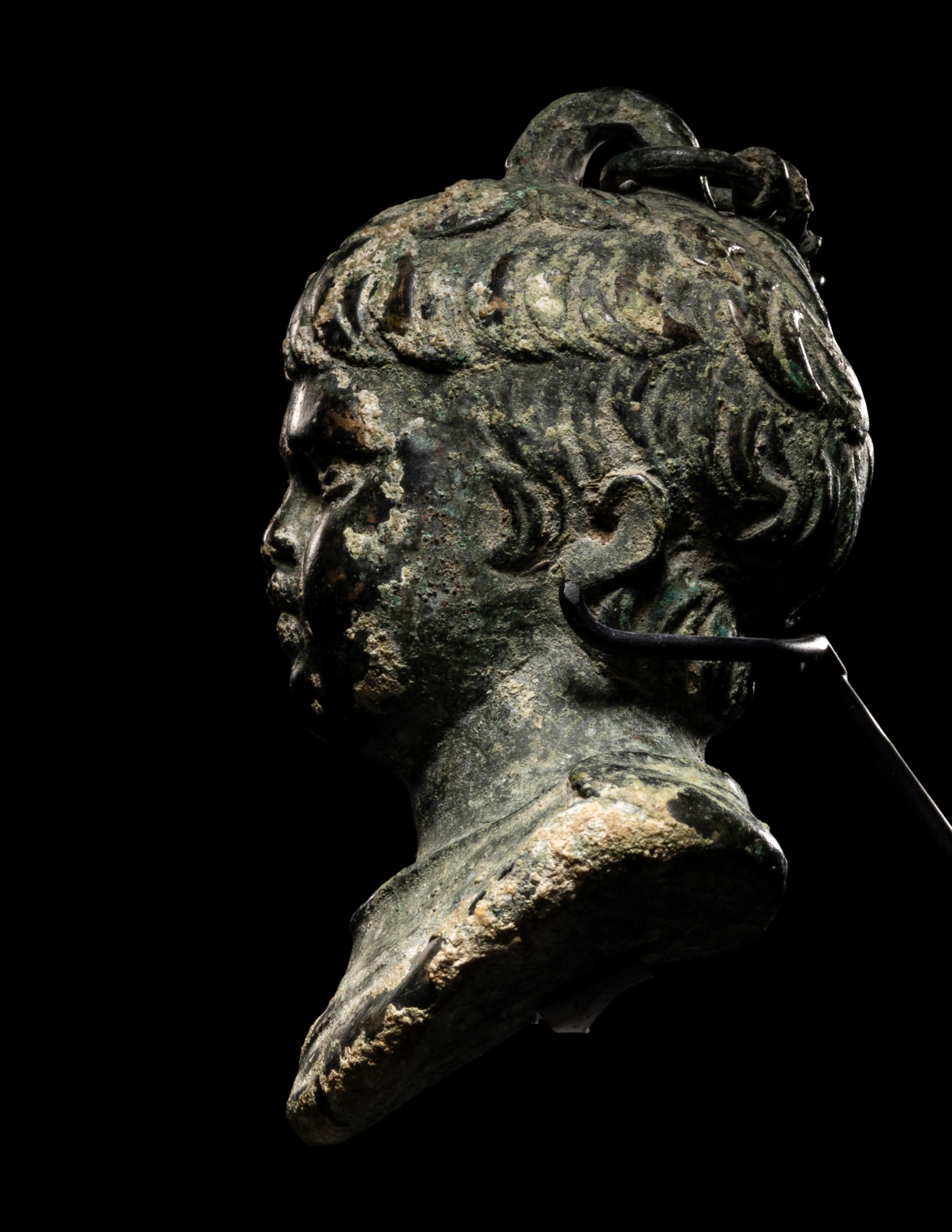 A Roman Bronze Weight in the Form of a Boy